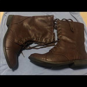 Rampage brown combat boots